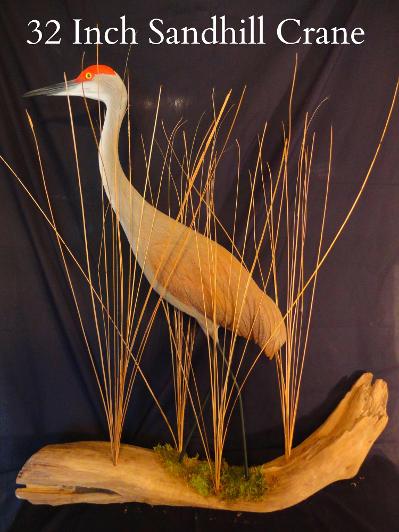 Sandhill Crane sculpture