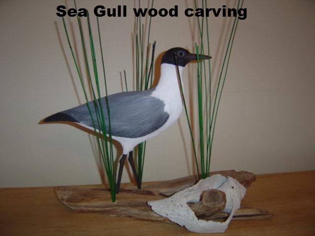 Sea Gull Carving